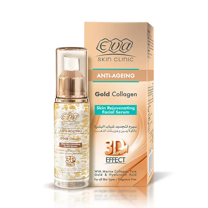 [6223004373398] Eva Skin Clinic Anti-Ageing Gold Collagen Skin Rejuvenating Facial Serum 30 Ml