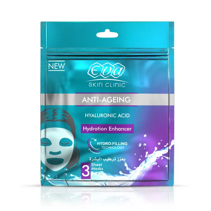 [6223001385325] Eva Skin Clinic Hyaluronic Sheet Mask ( 3 Sheet Masks )